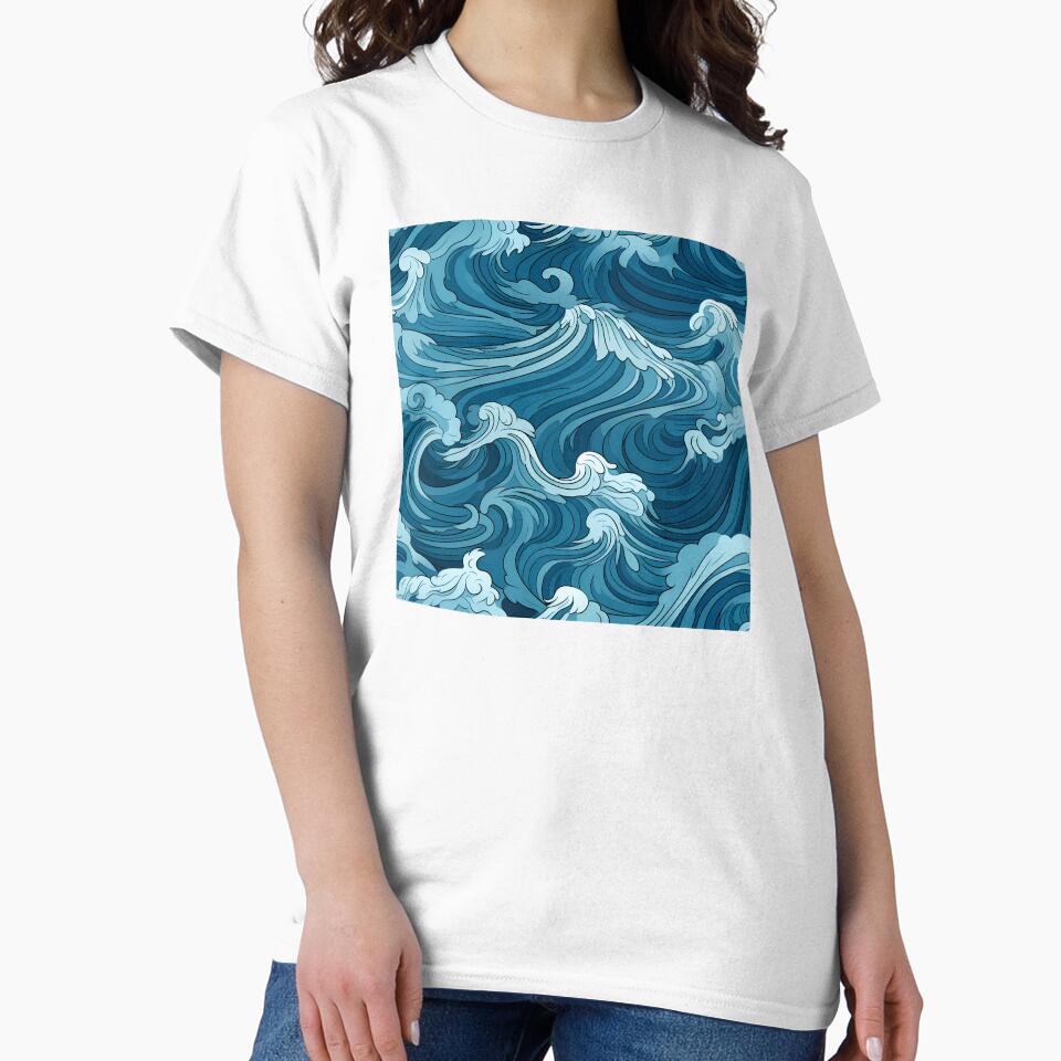 Ocean Waves Claymation Inspired Art #12 by CareToCanvas