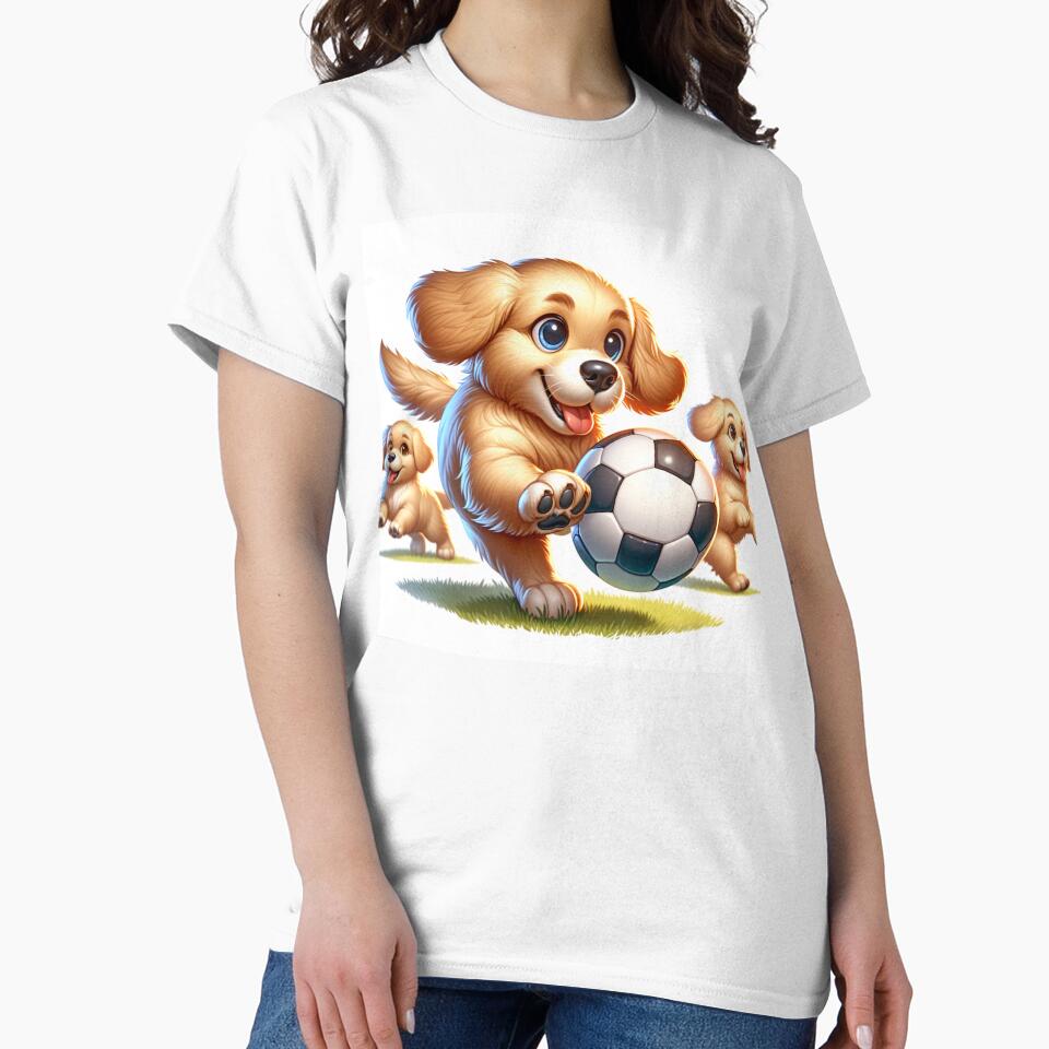 Puppies playing soccer gift for soccer fans by NeaftyFinds