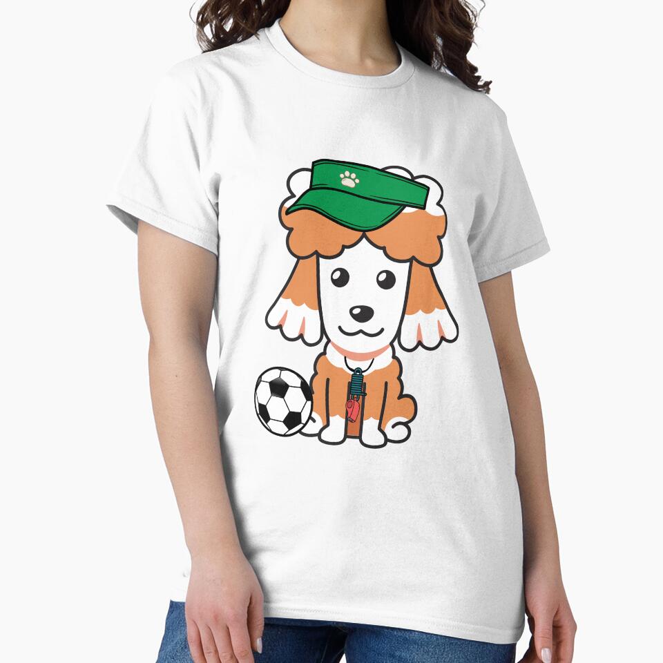 Soccer Player Brown dog by Pet Station
