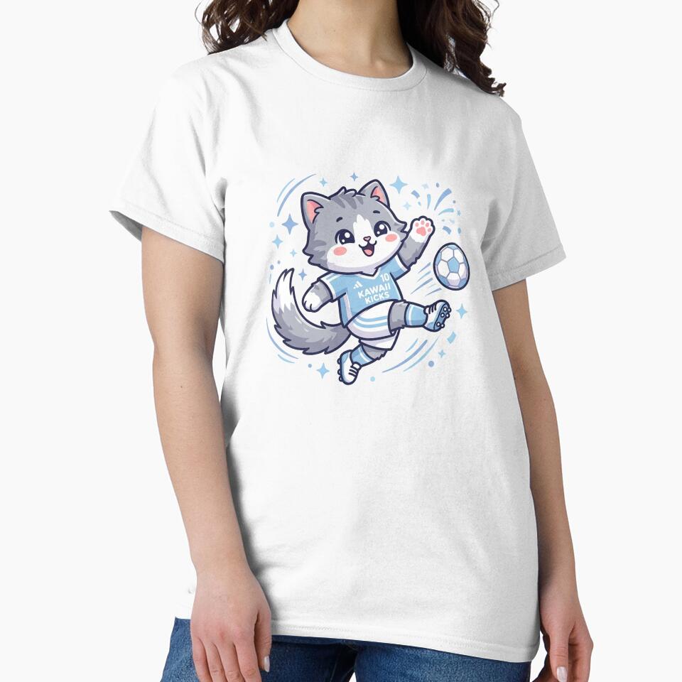 Kawaii Chibi Cat Soccer Player by  Cat Lady