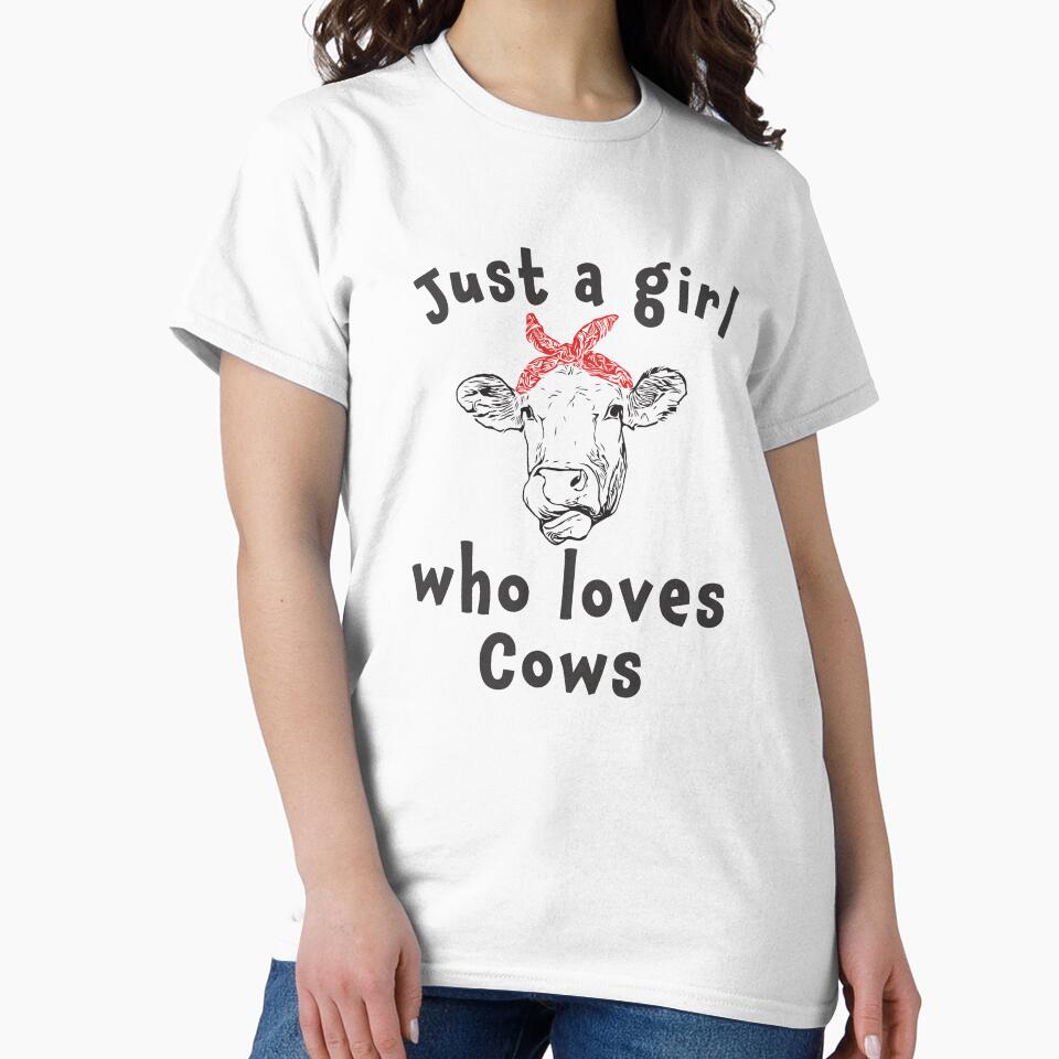 Cute Just a girl who loves cows by LGamble12345