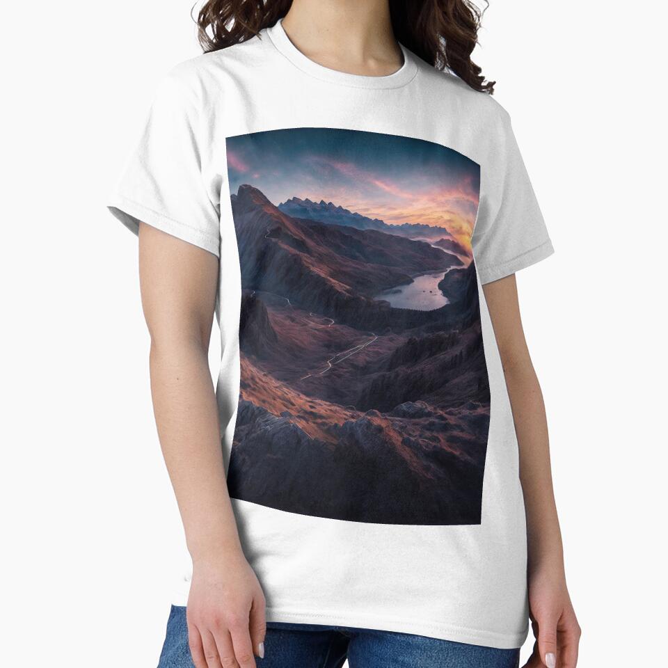 A Breathtaking Vista Point at the Edge of a Cliff, Offering Panoramic Views of the Surrounding Mountain Peak, Ai Generated Art by AiGens