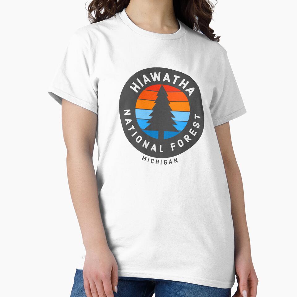Hiawatha National Forest Michigan Vintage Retro Hiking, Camping Adventure by tmartinezta