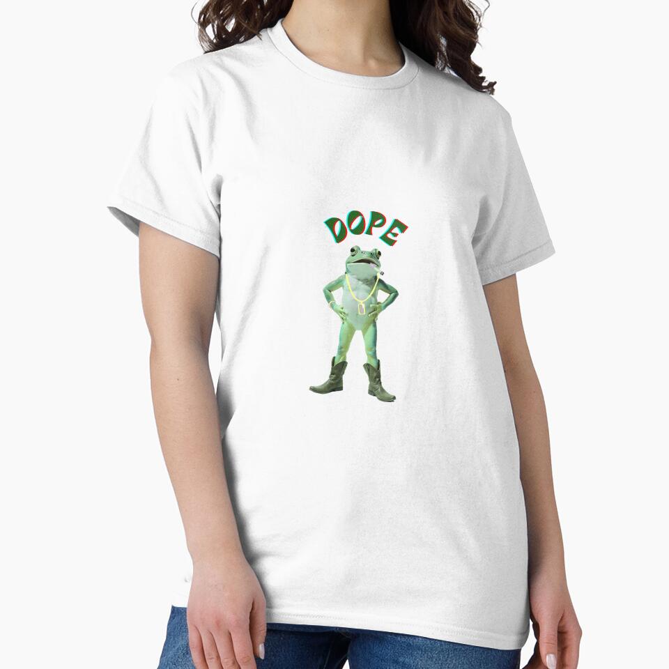 Dope Frog | Funny Hip-Hop Frog Meme Design for Streetwear Lovers by Overshared Studio