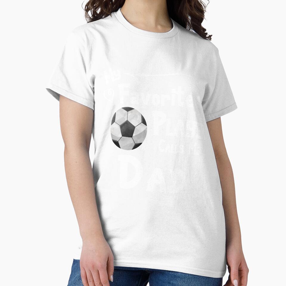 Soccer Football My Favorite Player Calls Me Dad Fan Designs by SpiritWestDesig