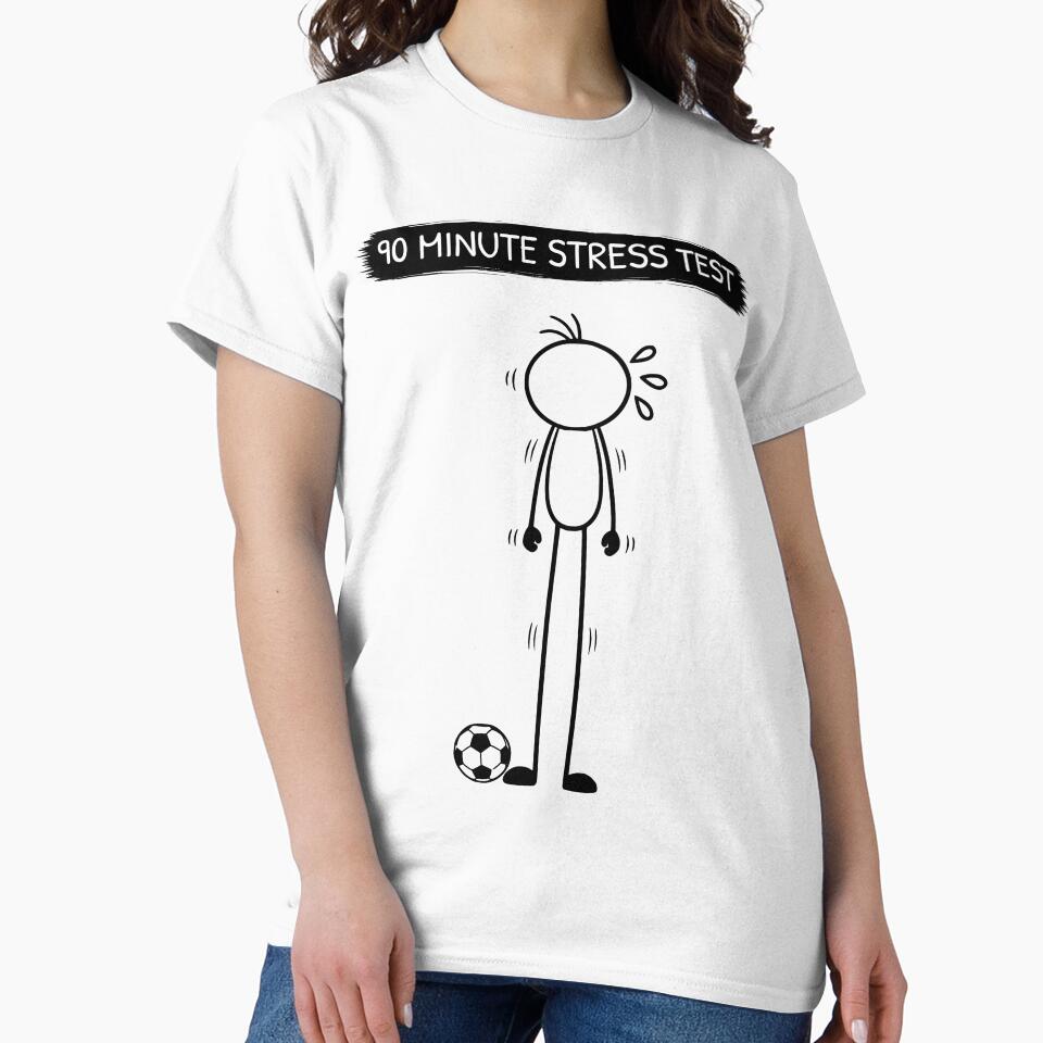 90 Minute Stress Test Funny Football Fan by Pebl-Co