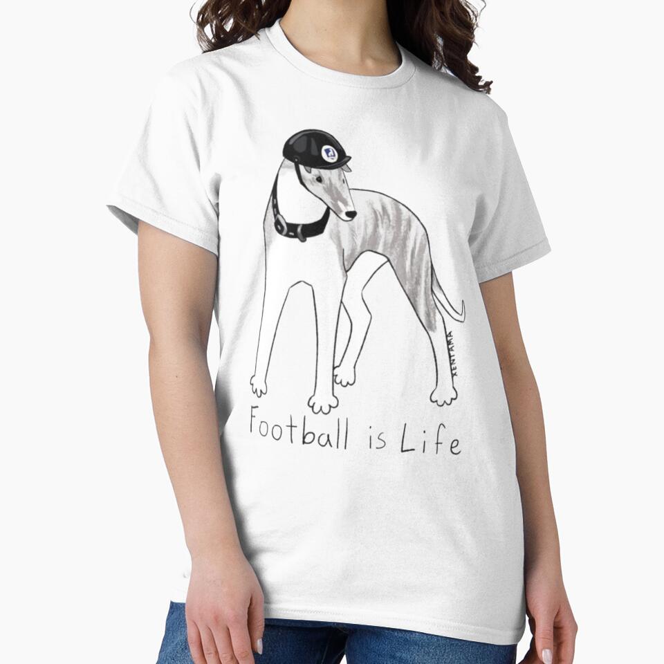 Football is Life funny dog by ShopBlais