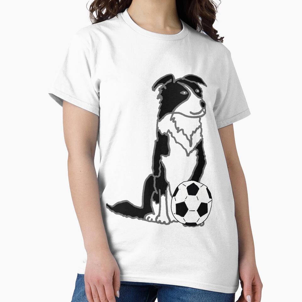 Funny Border Collie dog Playing Soccer by Nature's Fancy