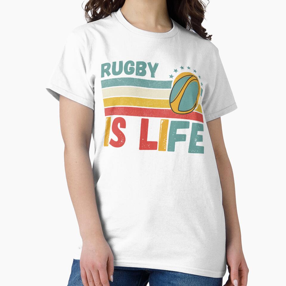 Rugby Is Life Rugby Lover Vintage by Nicet-shirt1