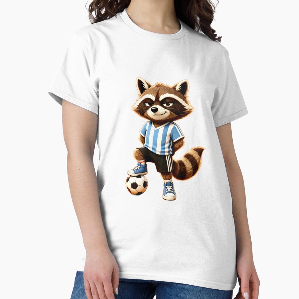 Trash Panda Family Teenage Soccer Ace – Sly Kawaii Raccoon Football Cartoon by DreamyTupelo