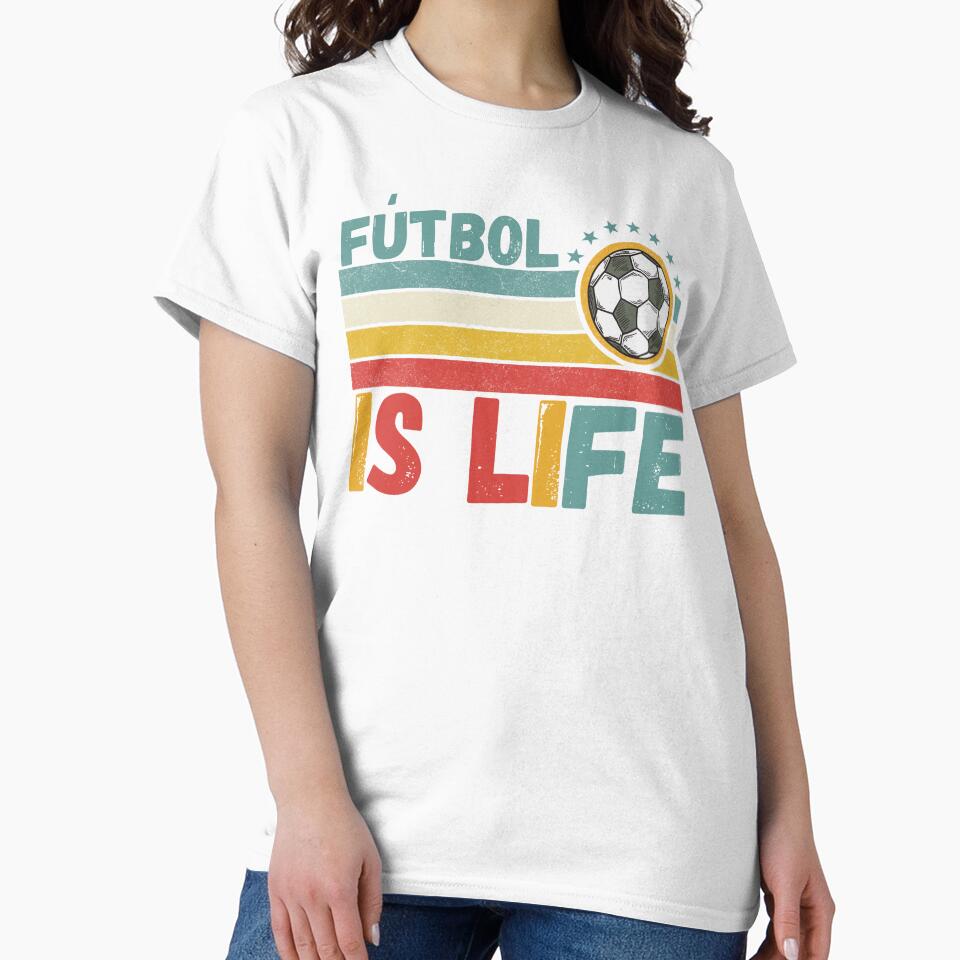 Futbol Is Life Football Lover Vintage by Nicet-shirt1