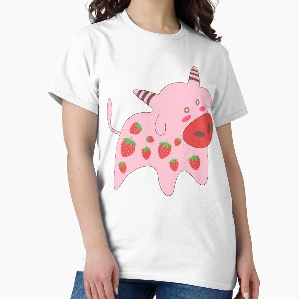Strawberry Cow Cute Animals Women Men Girls Kids by Dolphin Graphic