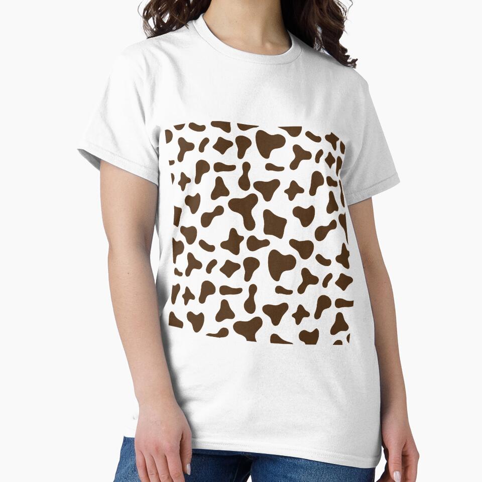 Chocolate Brown Cow Pattern | Holstein Cow Pattern by Cow-Print-Stuff