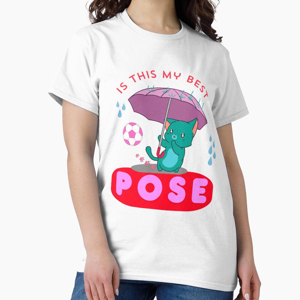 Is This My Best Pose Cat Tee by CREEPY CRAZE