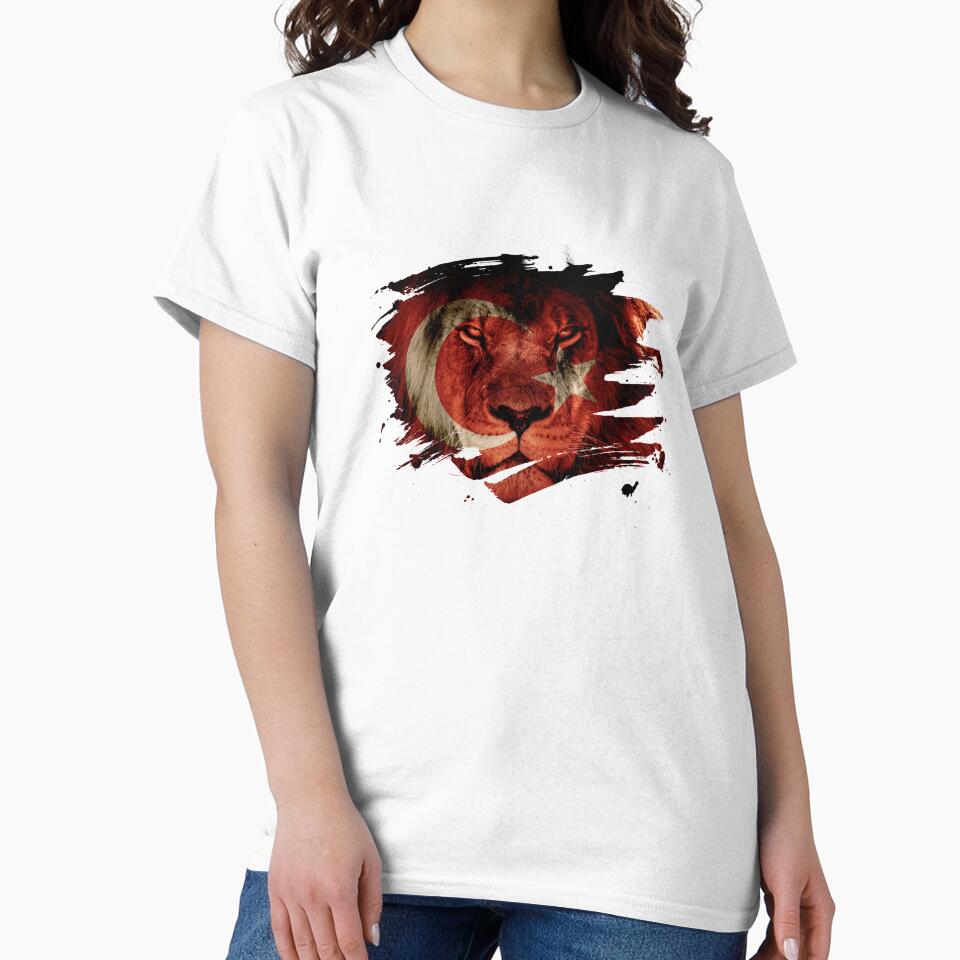 Turkey Flag & African Lion Picture by ockshirts