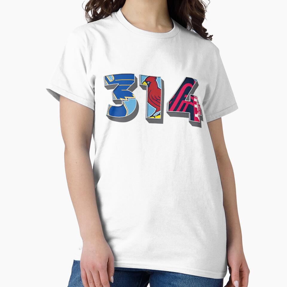 314- area code - STL sports by Osprey Tees