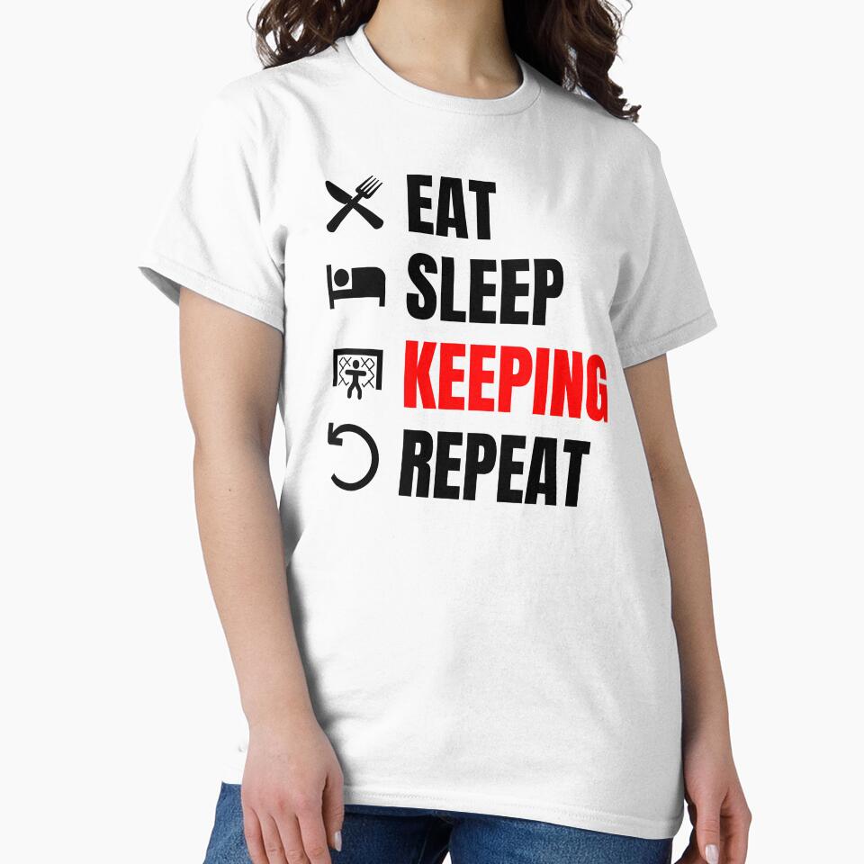 Eat Sleep Keeping Repeat Red by Web CreationsNL