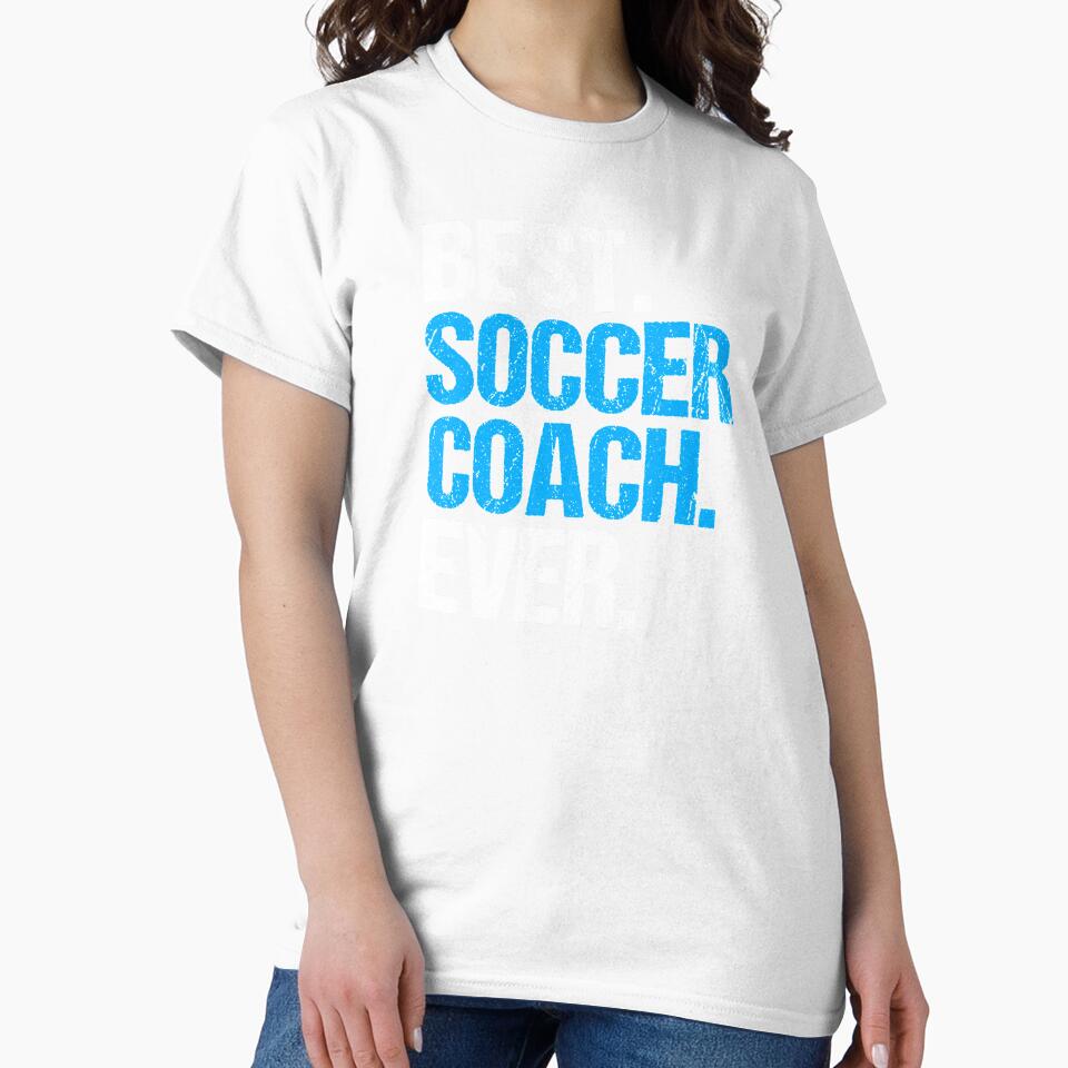 Best Soccer Coach Ever Ball Game Sports Gift Idea by haselshirt