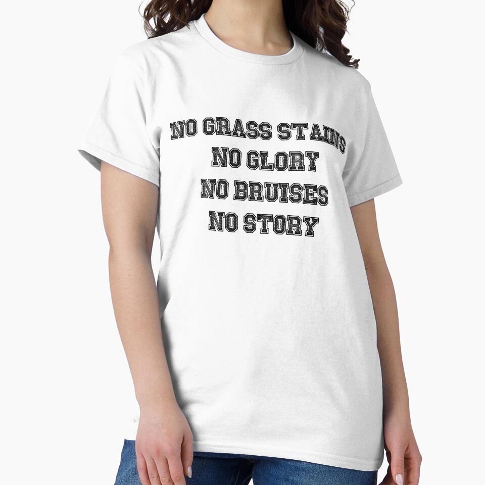 No Grass Stains No Glory - Sport Football Baseball Soccer by PrintPress