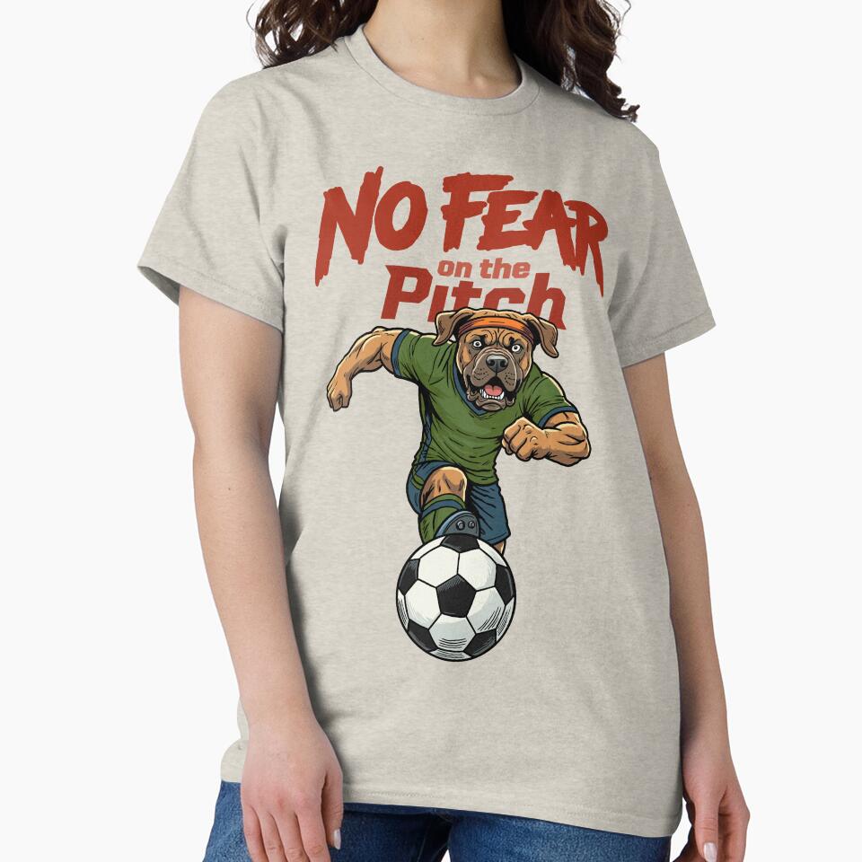 No Fear on the Pitch – Fearless Soccer Dog by CARPIO Creations