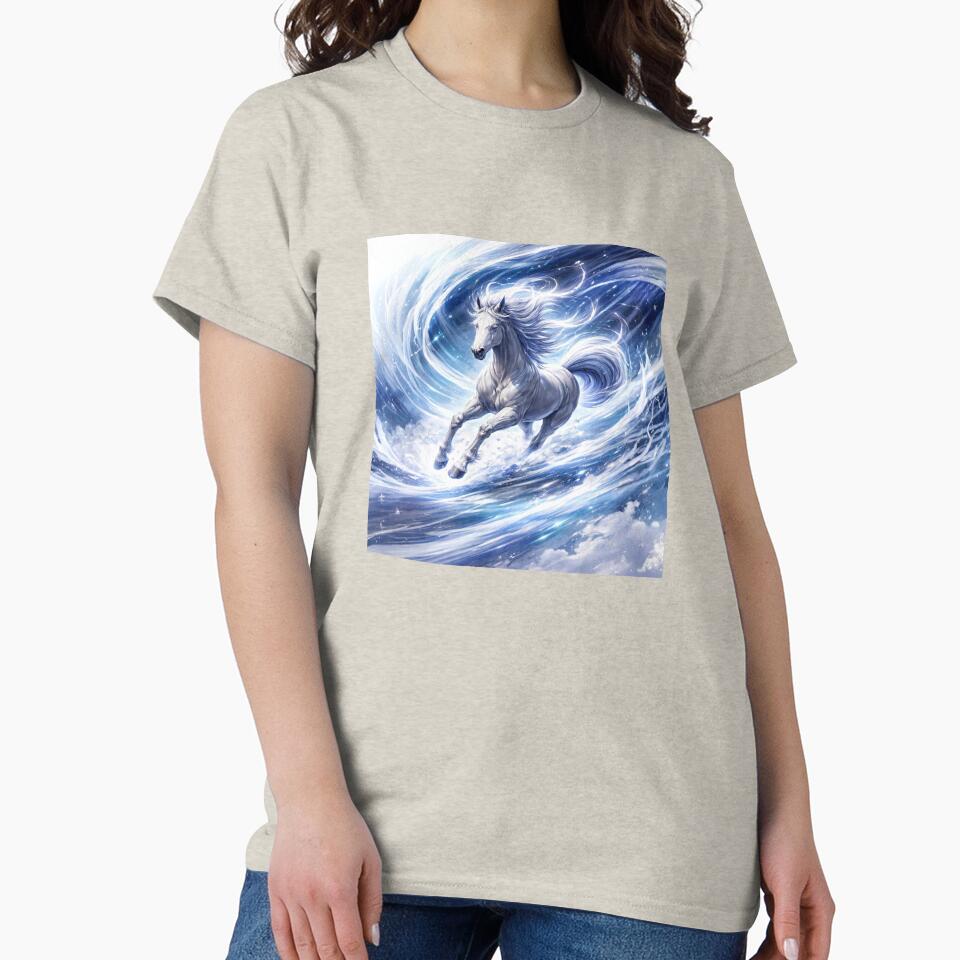 Celestial Ice Horse – Frozen Wind Spirit by Sksticker991