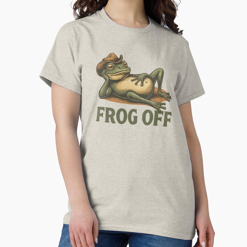 Frog Off Retro Cowboy Frog by AwesomeBeyondLimits