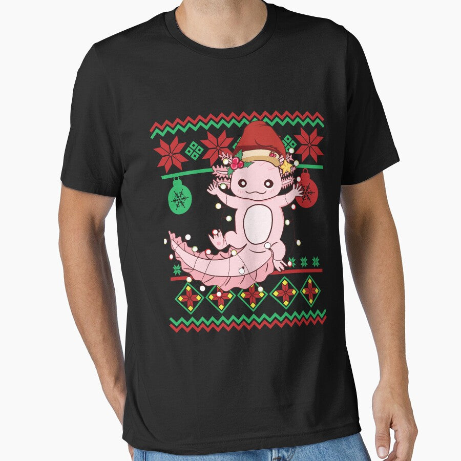 Xmas Axolotl Christmas Sweater by PrinChic!