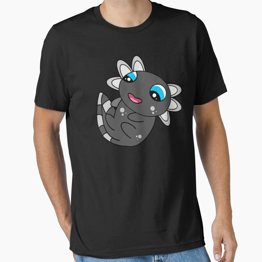 Cute Baby Black Axolotl by eternallygifted