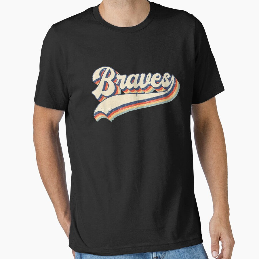 Braves Sports Name Vintage Retro Gift Men Women Girl Boy by Craig Hall