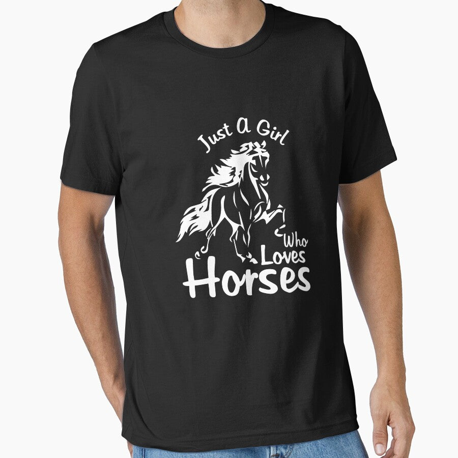 Just A Girl Who Loves Horses, Equestrian Gift, Cowgirl Gift, Horse Lover Gift by Designs4Less
