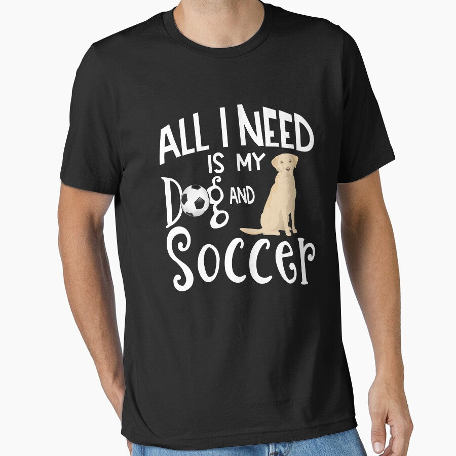 Yellow Labrador Retriever Dog Soccer Player Dog Lover Gift Cute Funny Saying by tncgifts
