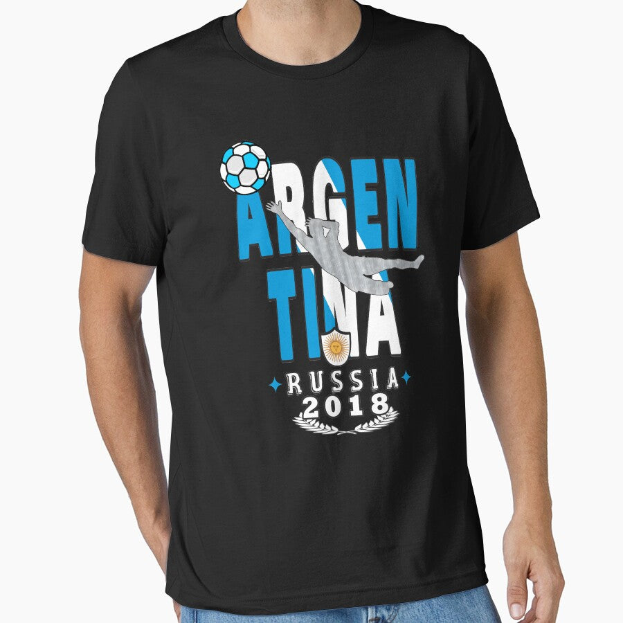 Argentina world cup soccer Russia in 2018 Tshirt by Tetete