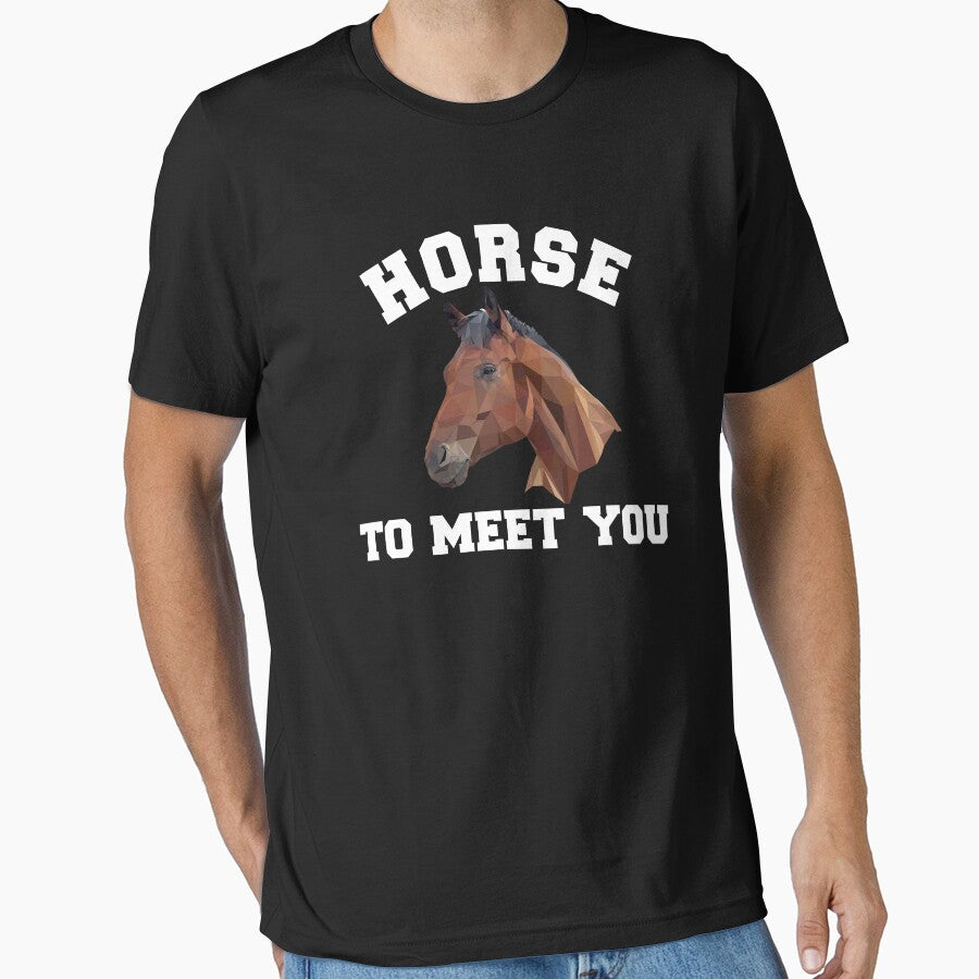 Horse To Meet You Funny Horse Lover Rider by Color-Sparkle