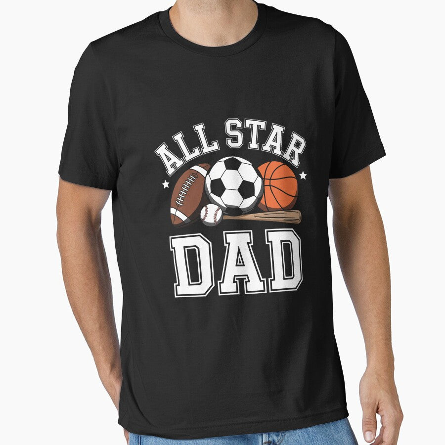 All Star DAD Of The Birthday Boy Basketball Soccer Sport by ControlCenter