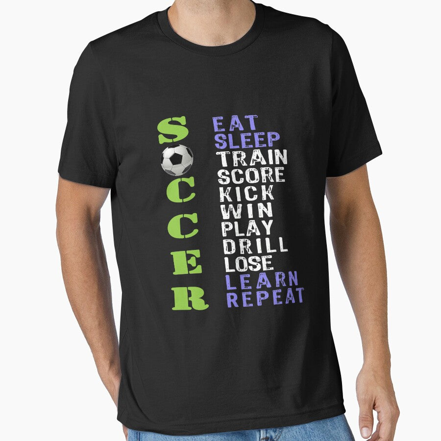 Awesome Boys Soccer Gift Design   Eat Sleep Soccer Repeat by LGamble12345
