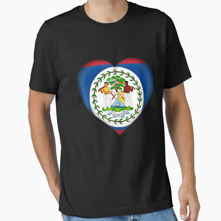 I Love Belize | Belizean Flag Heart by TaunoMeri