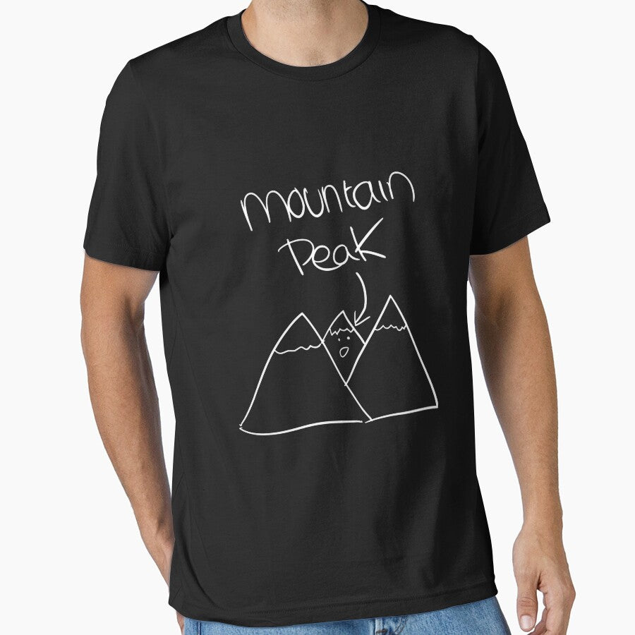 Mountain peak funny hiking tee design by Kam-designs