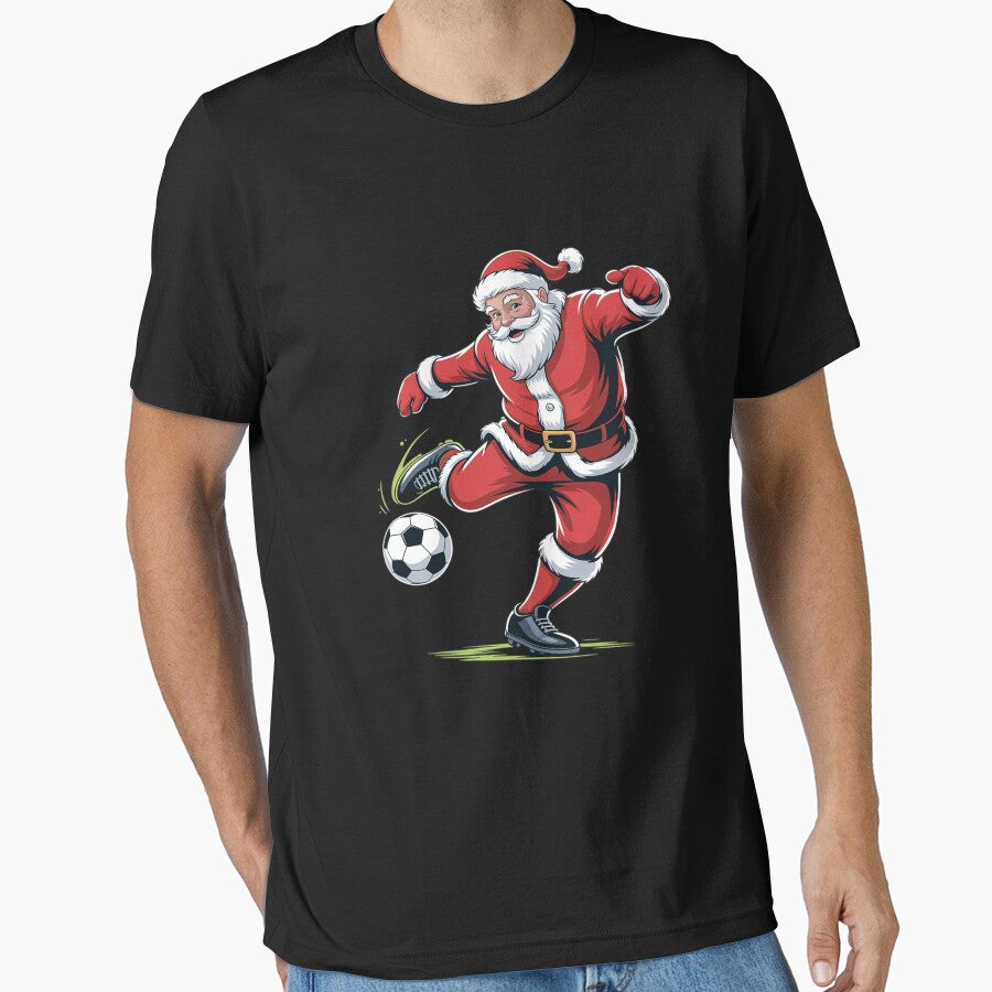 Santa Plays Soccer Christmas Sports Women Men Kids T by THagBlue