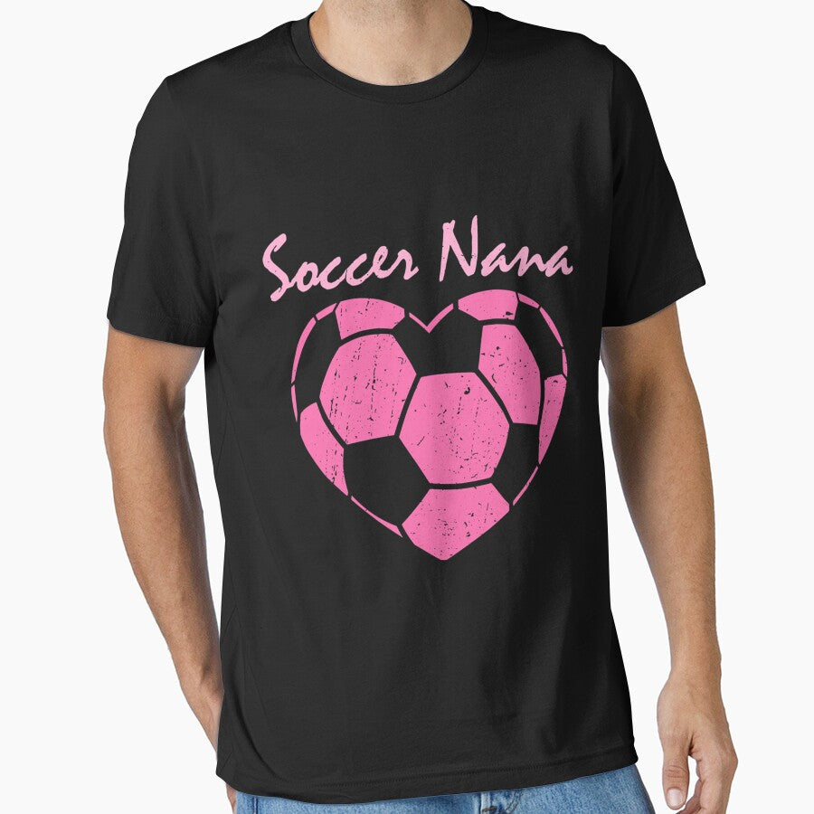 Soccer Nana Adorable Soccer Grandma Women Shirt Essential T-Shirt by WingedLizardJo