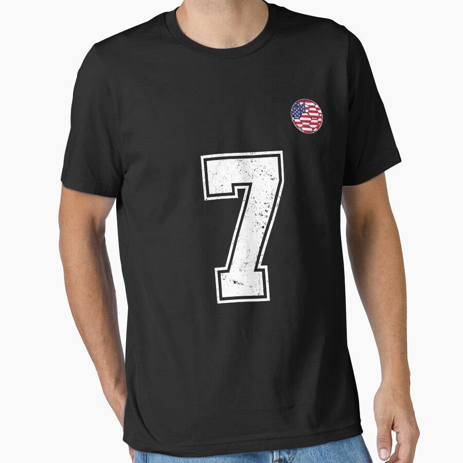 Soccer player Jersey number 7 Usa Fans by RoyesButler