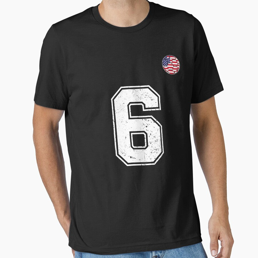 Soccer player Jersey number 6 Usa Fans by RoyesButler