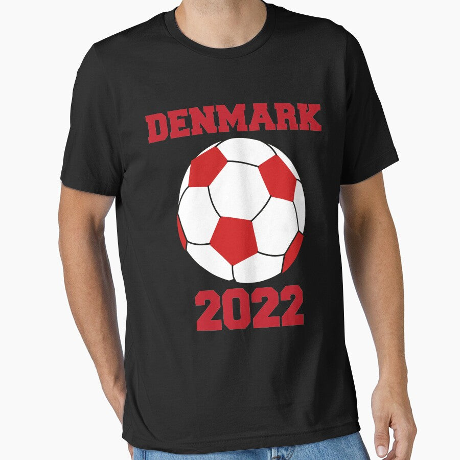 Denmark Soccer Ball Flag 2022 - Danish Football Lovers by MGHdesign