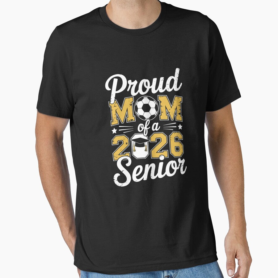 Proud Mom Of a 2026 Senior Senior Soccer Mom by lilLilaBatArt