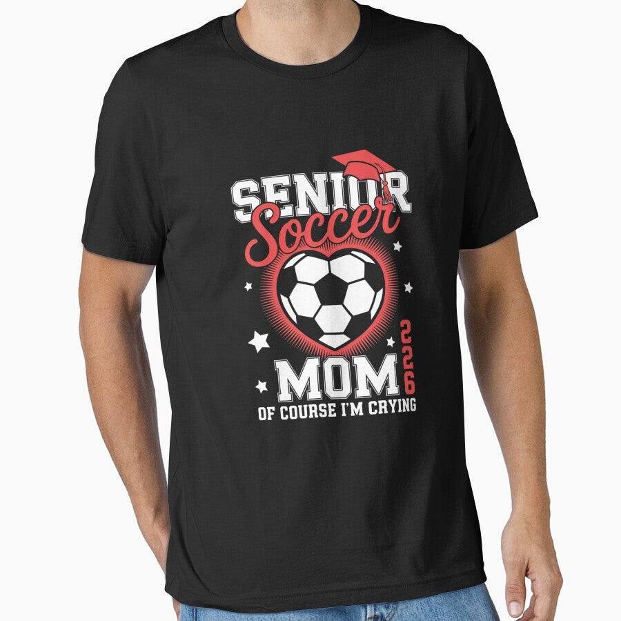 Proud Soccer Senior Mom 2026 Soccer Senior Mother by lilLilaBatArt