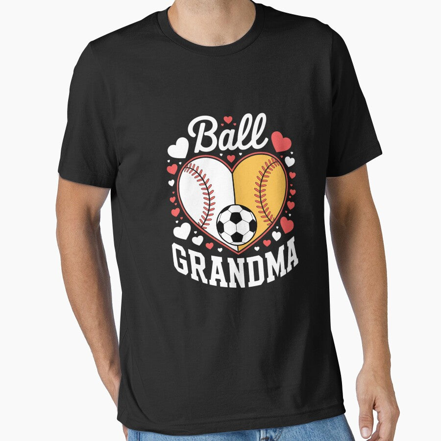 Ball Grandma Funny Baseball Softball Soccer by KonopikaaArt