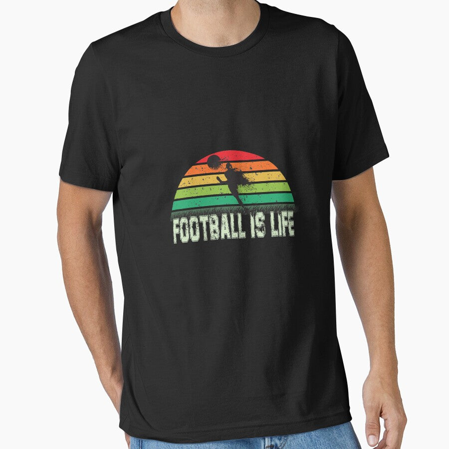 FOOTBALL IS LIFE - gift boys, vintage, retro design by SHINIGAMI-SHOP