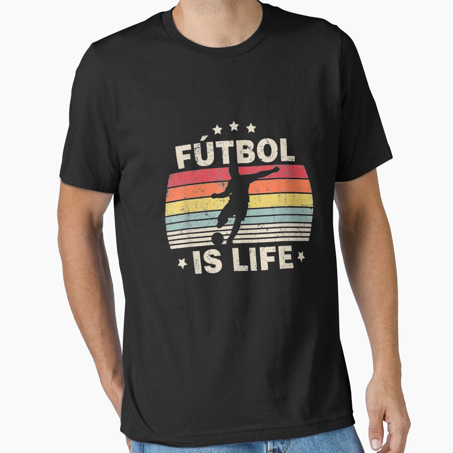 Futbol Is Life Soccer Funny Football Lover Vintage by Tuckerstyle