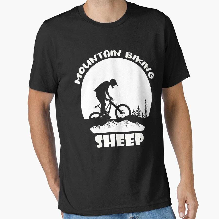 Mountain Biking Sheep Funny Quote Mountain Bikes by peachyline