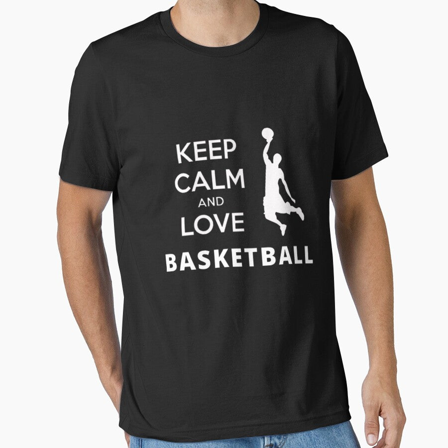 Keep calm and love basketball for basketball lovers gifts by BestDesign87