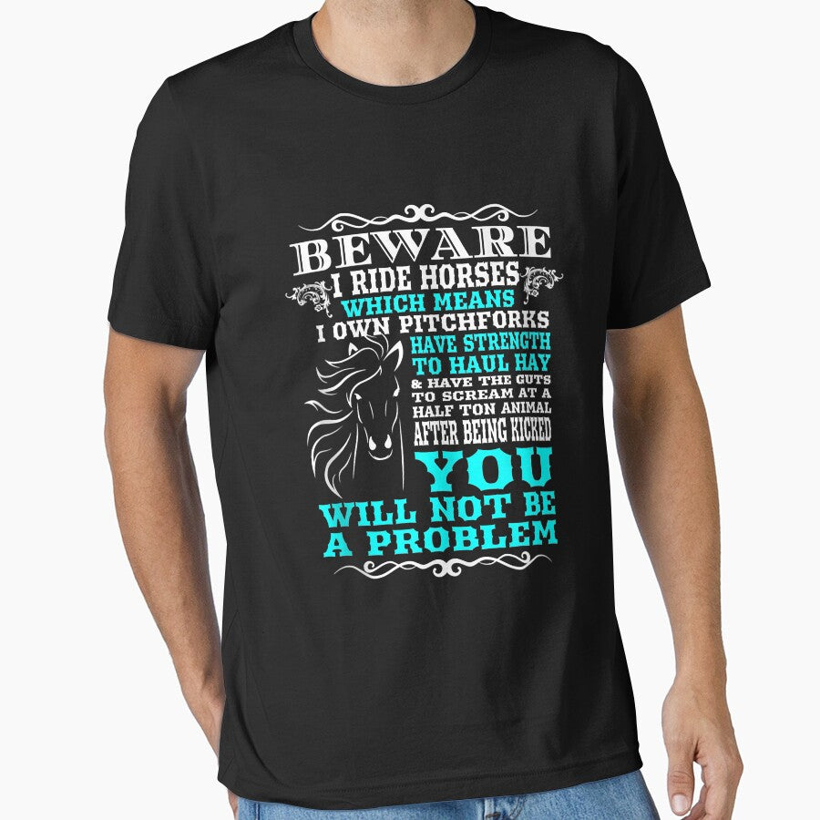 Beware I Ride Horses Shirt Funny Horse Gift Horse Lover Tank Top by doria7fjly